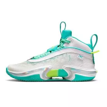 Детские кроссовки Guo Ailun x Air Jordan 36 GS Global Game бело-бирюзово-зеленые DM0795-107 36