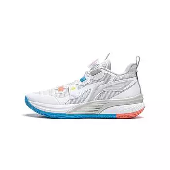 Детские кроссовки Li Ning Kids Fashion Non-Slip Rebound Basketball Shoes для детей, стандартные белые YKBU064-5 35