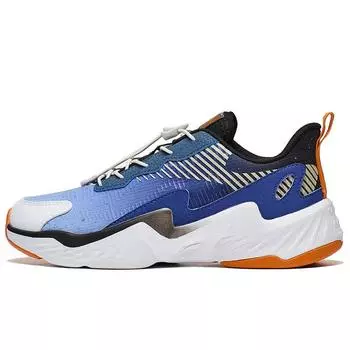Детские кроссовки Li Ning Night Elf 3.0 с люминесцентной подсветкой, удобные, амортизирующие, синие, белые, YKCT108-9 38