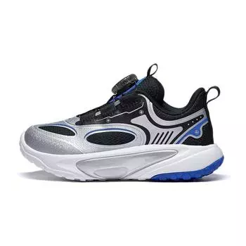 Детские кроссовки Li Ning с круглыми головками, амортизирующие, износостойкие, низкие, детские кроссовки, цвет черный, серебристый, YKNT114-3 29