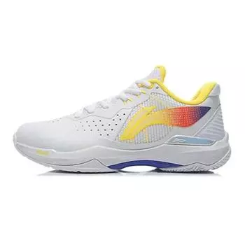 Детские кроссовки Li Ning с низким верхом, амортизирующие, прочные, белые, AYAS040-2 35.5