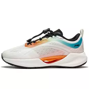 Детские кроссовки Li Ning Ultra Light 19, легкие, нескользящие, амортизирующие, дышащие, с низким верхом, детские кроссовки, белые, оранжевые, YKFS018-61 31
