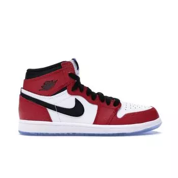 Детские кроссовки Marvel x Air Jordan 1 Retro High PS Origin Story Red Gym-Red Black AQ2664-602