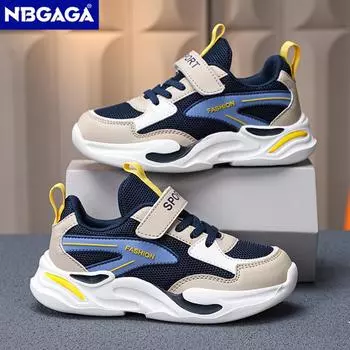 Детские кроссовки, модные, дышащие, для школьников, мальчиков, повседневная обувь, нескользящие, удобные, для ходьбы, для девочек 5-16 лет, спорт 29