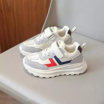 Детские кроссовки на платформе, новые модные дышащие кроссовки для мальчиков, спортивные кроссовки для малышей, весна-осень, повседневная обувь для ходьбы для девочек 27 фиолетовый