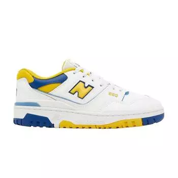Детские кроссовки New Balance 550 Big Kid Honeycomb Heritage Blue, белые GSB550CG 36