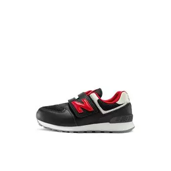 детские кроссовки New Balance 574 Low-top Running Shoes K Black/Red PV574CB2