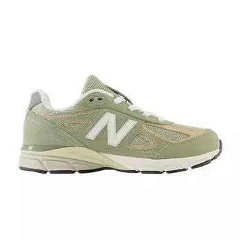 Детские кроссовки New Balance Teddy Santis x 990v4 Big Kid Olive Incense Green Olive-Leaf Sea-Salt GC990GT4