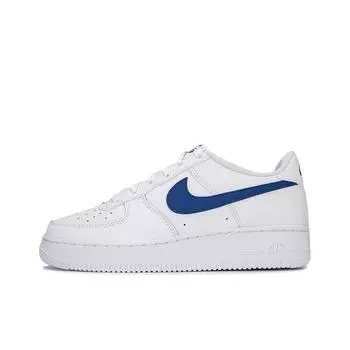 Детские кроссовки Nike Air Force 1 GS белые Hyper Royal DV7762-103 35.5