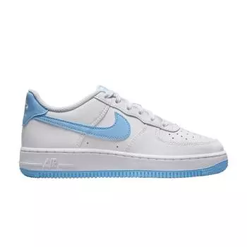 Детские кроссовки Nike Air Force 1 GS White Aquarius Blue FV5948-107 36