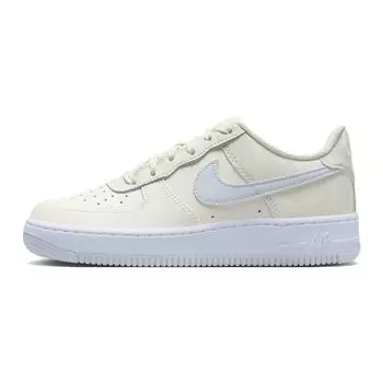 Детские кроссовки Nike Air Force 1 GS Pale Ivory Sea Glass кремово-белый футбольно-серый CT3839-110 38.5
