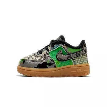 Детские кроссовки Nike Air Force 1 Low TD City of Dreams зеленые CV2417-002