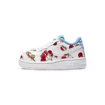 Детские кроссовки Nike Air Force 1 LV8 TD Cherry Picnic White University-Blue Track-Red CJ4117-100