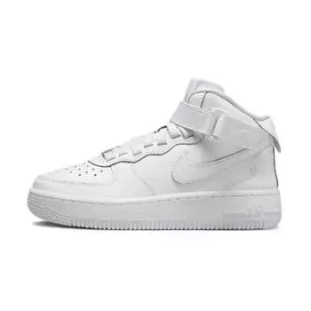 Детские кроссовки Nike Air Force 1 Mid EasyOn SE GS тройные белые FN1193-111 36