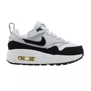 Детские кроссовки Nike Air Max 1 EasyOn PS Pure Platinum Black, белые DZ3308-106