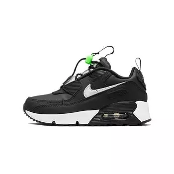 Детские кроссовки Nike Air Max 90 Toggle PS Black Chrome Green-Strike White CV0064-002 28
