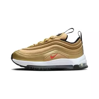 Детские кроссовки Nike Air Max 97 PS Metallic Gold 2023 Black White University-Red FB2963-700 35