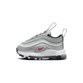 Детские кроссовки Nike Air Max 97 TD Silver Bullet 2023 Metallic-Silver Varsity-Red White FB2964-001 23.5
