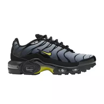 Детские кроссовки Nike Air Max Plus GS Wolf Grey Opti Yellow, черные CD0609-033 35.5