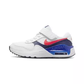 Детские кроссовки Nike Air Max SYSTM PS White Midnight Navy Game-Royal Bright-Crimson DQ0285-101 28