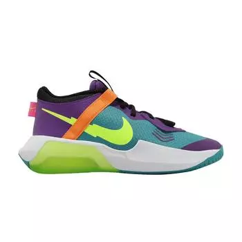 Детские кроссовки Nike Air Zoom Crossover GS Teal Nebula Purple Cosmos Black Volt DC5216-301 36