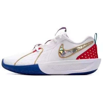 Детские кроссовки Nike Air Zoom GT Cut 3 GS All-Star Белый металлик-золотой Game-Royal FJ7012-100 35