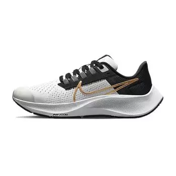 Детские кроссовки Nike Air Zoom Pegasus 38 GS Photon Dust Metallic Gold Coin Серые светло-дымчатые-серые Particle-Grey CZ4178-007 35.5