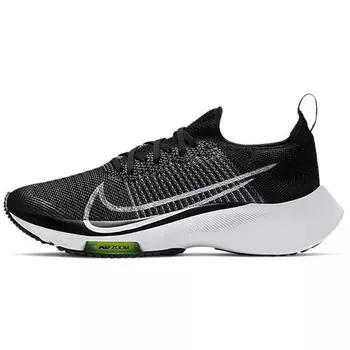 Детские кроссовки Nike Air Zoom Tempo Flyknit GS Черно-белые детские CJ2102-001