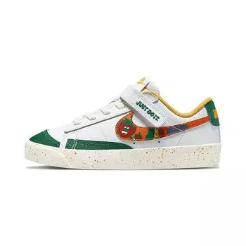 Детские кроссовки Nike Blazer Low 77 PS Fruity Graphics Белый Парус Малахитовый DQ5089-181 35