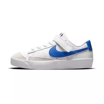 Детские кроссовки Nike Blazer Low 77 PS белые Hyper Royal DA4075-104 28