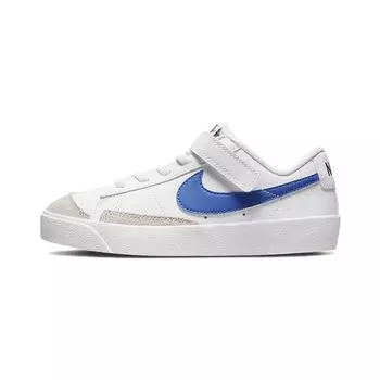 Детские кроссовки Nike Blazer Low 77 PS White Chlorophyll Medium Blue Black DA4075-109 35