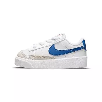 Детские кроссовки Nike Blazer Low 77 TD белые Hyper Royal DA4076-104 23.5