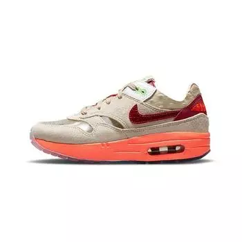 Детские кроссовки Nike CLOT x Air Max 1 PS Kiss of Death 2021 Tan Net Deep-Red DH2493-100 31