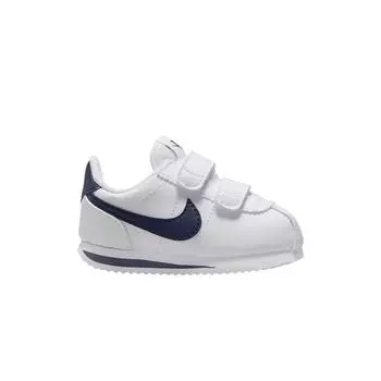 Детские кроссовки Nike Cortez Basic SL TD White Neutral Indigo Habanero-Red Metal-Silver 904769-106 22