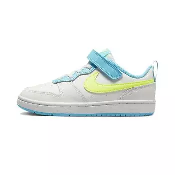 Детские кроссовки Nike Court Borough Low 2 PS White Baltic Blue Volt Summit-White BQ5451-122 28