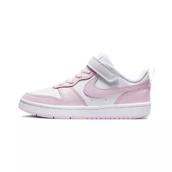 Детские кроссовки Nike Court Borough Low 2 PS Бело-розовые из пеноматериала DQ0473-100 35