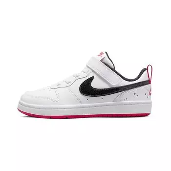 Детские кроссовки Nike Court Borough Low 2 SE PS White Very Berry черные DM0111-100 28