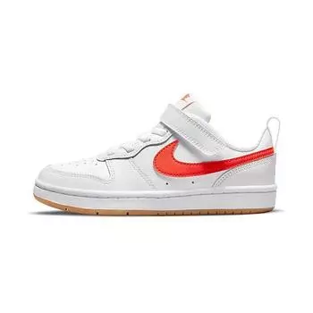 Детские кроссовки Nike Court Borough Low 2 PS White Orange Summit-White Sail BQ5451-114 28