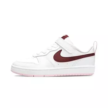 Детские кроссовки Nike Court Borough Low 2 PS White Dark Beetroot BQ5451-120 33.5