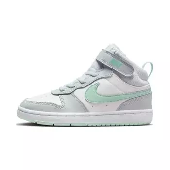 Детские кроссовки Nike Court Borough Mid 2 PS Pure Platinum Mint Foam Серо-Белый CD7783-011 28