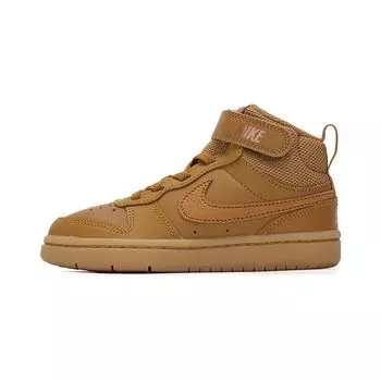 Детские кроссовки Nike Court Borough Mid 2 PS Wheat Brown Black Gum-Light-Brown CD7783-701 28
