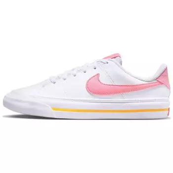 Детские кроссовки Nike Court Legacy GS White Coral Chalk Laser-Orange DA5380-118 38