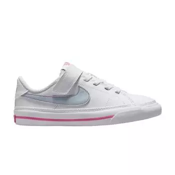 Детские кроссовки Nike Court Legacy Lift PS White Light Armory Blue Pinksicle DA5381-121