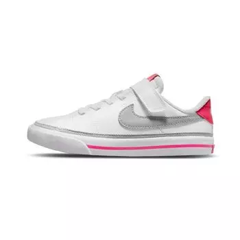 Детские кроссовки Nike Court Legacy PS White Pink Prime Light Smoke Grey Kumquat DA5381-111 28