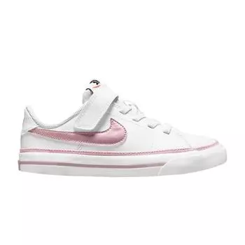 Детские кроссовки Nike Court Legacy PS White Pink Glaze Light-Violet-Ore DA5381-110
