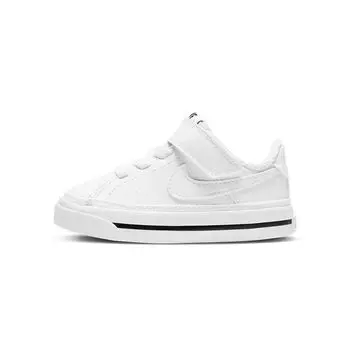 Детские кроссовки Nike Court Legacy TD белые черные DA5382-100