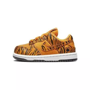 Детские кроссовки Nike Dunk Low Next Nature TD Tiger Stripes Orange Kumquat White DZ5634-800 23.5