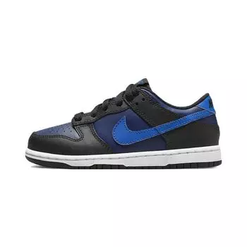 Детские кроссовки Nike Dunk Low PS Black Midnight Navy синие Game-Royal DH9756-402 28