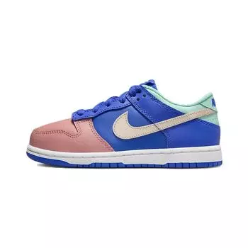 Детские кроссовки Nike Dunk Low SE PS Salmon Toe синие Hyper-Royal Emerald-Rise DZ2874-400 28