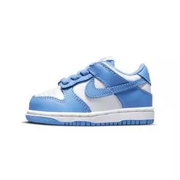 Детские кроссовки Nike Dunk Low TD University Blue белые CW1589-103 25